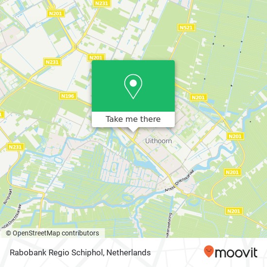 Rabobank Regio Schiphol map