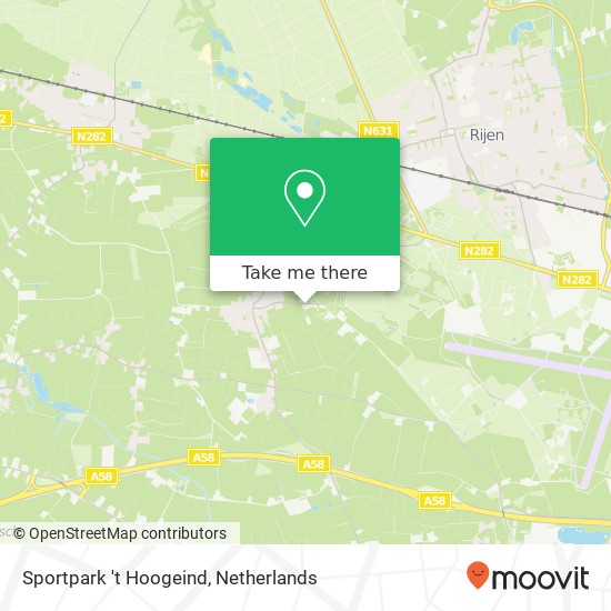 Sportpark 't Hoogeind, Broekstraat 61 map