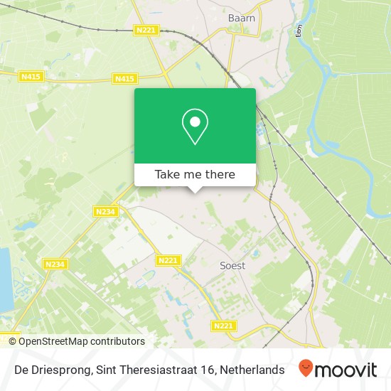 De Driesprong, Sint Theresiastraat 16 map