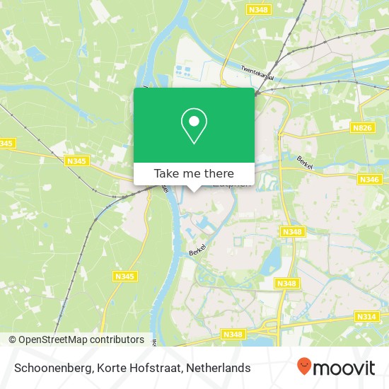Schoonenberg, Korte Hofstraat map
