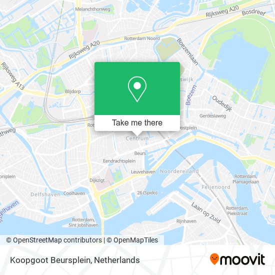 Koopgoot Beursplein map