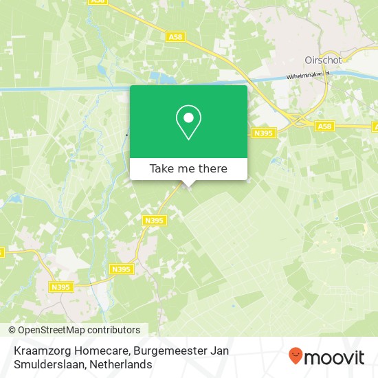 Kraamzorg Homecare, Burgemeester Jan Smulderslaan map