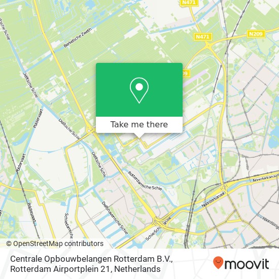 Centrale Opbouwbelangen Rotterdam B.V., Rotterdam Airportplein 21 Karte