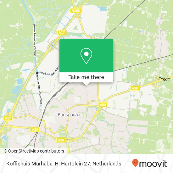 Koffiehuis Marhaba, H. Hartplein 27 map