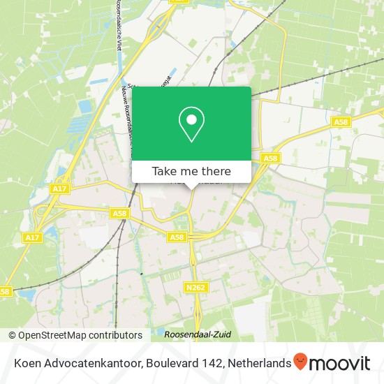 Koen Advocatenkantoor, Boulevard 142 map