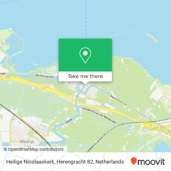 Heilige Nicolaaskerk, Herengracht 82 map