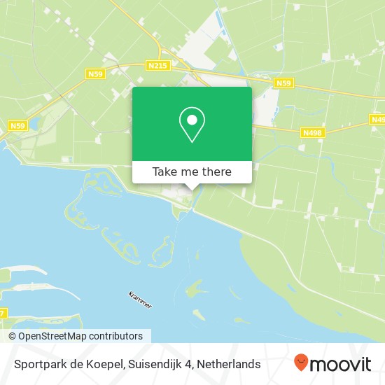 Sportpark de Koepel, Suisendijk 4 Karte