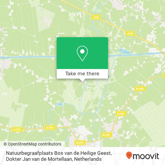 Natuurbegraafplaats Bos van de Heilige Geest, Dokter Jan van de Mortellaan map