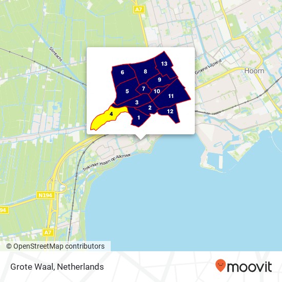 Grote Waal map