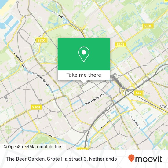 The Beer Garden, Grote Halstraat 3 map