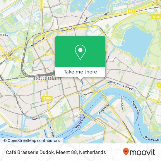 Café Brasserie Dudok, Meent 88 map
