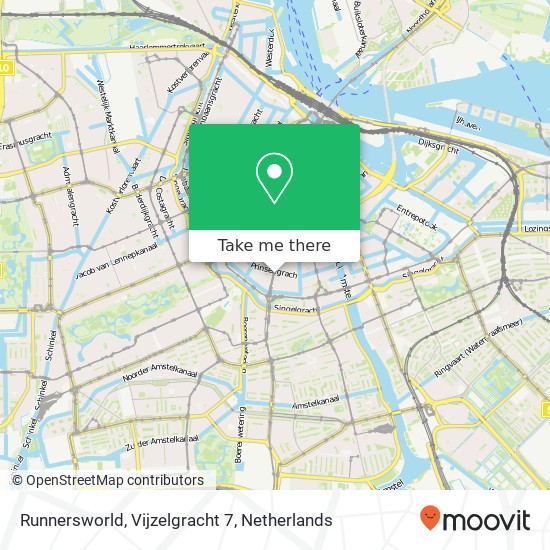 Runnersworld, Vijzelgracht 7 Karte