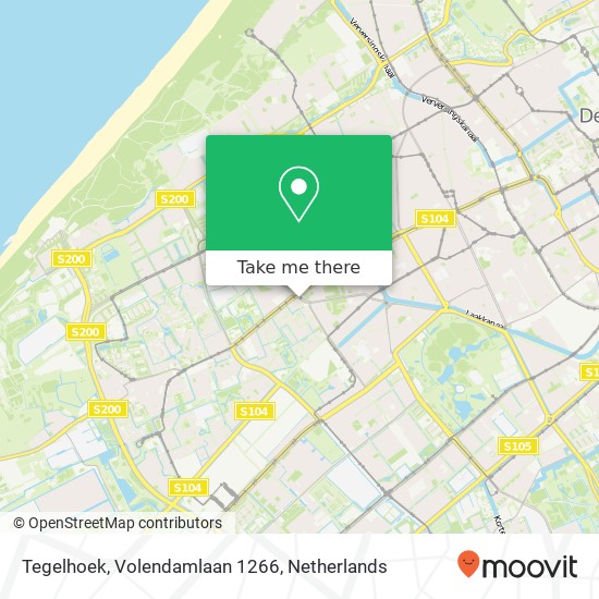 Tegelhoek, Volendamlaan 1266 map