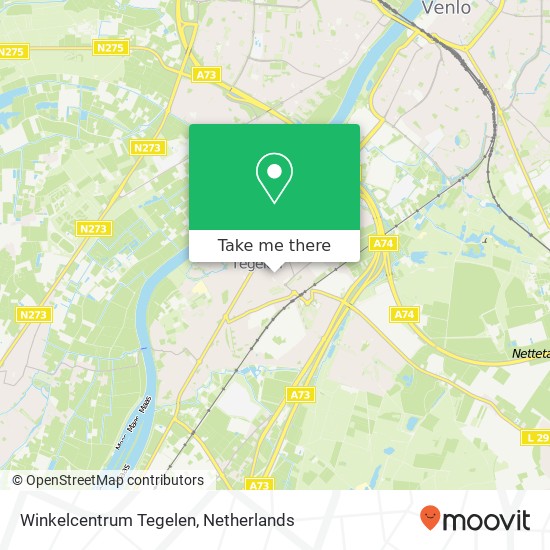 Winkelcentrum Tegelen map