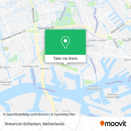 Watertuin Schiedam map