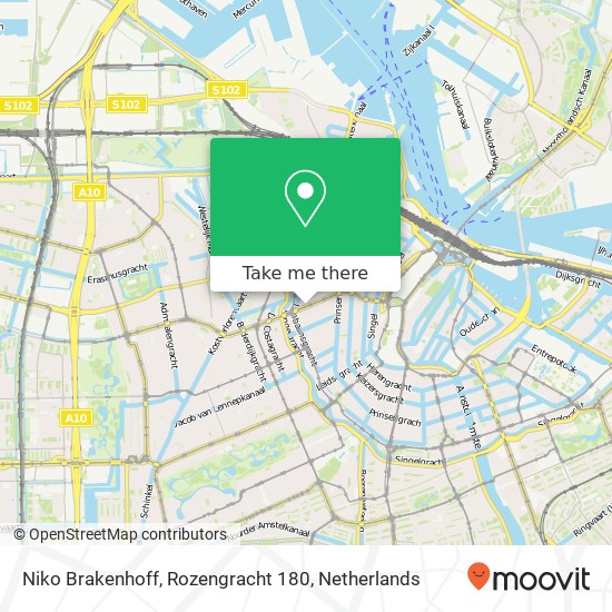 Niko Brakenhoff, Rozengracht 180 map