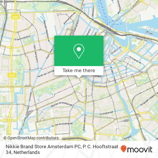 Nikkie Brand Store Amsterdam PC, P. C. Hooftstraat 34 map