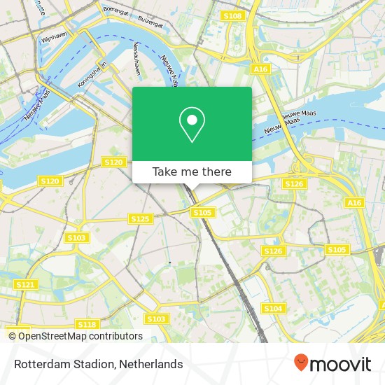 Rotterdam Stadion map