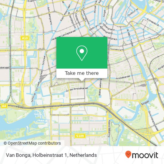 Van Bonga, Holbeinstraat 1 map