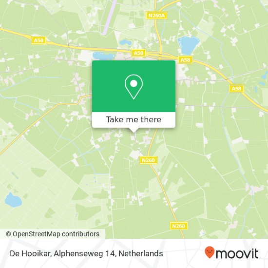 De Hooikar, Alphenseweg 14 map