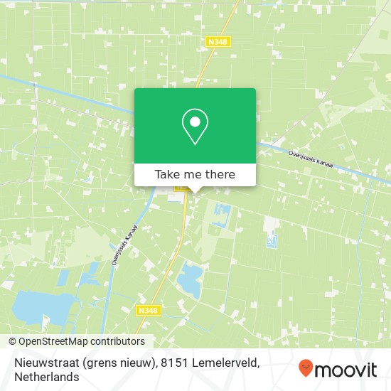 Nieuwstraat (grens nieuw), 8151 Lemelerveld map