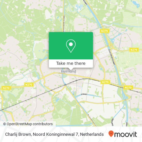 Charlij Brown, Noord Koninginnewal 7 map