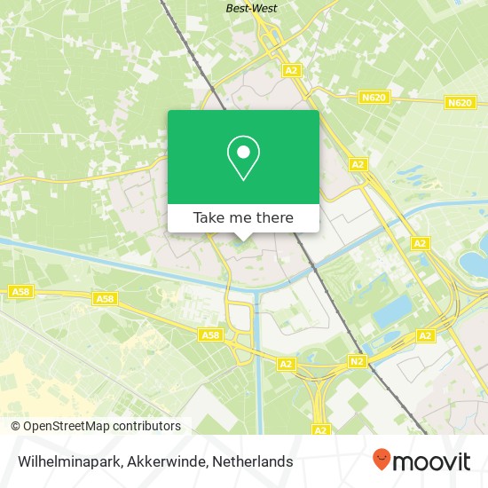 Wilhelminapark, Akkerwinde map
