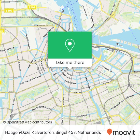 Häagen-Dazs Kalvertoren, Singel 457 map