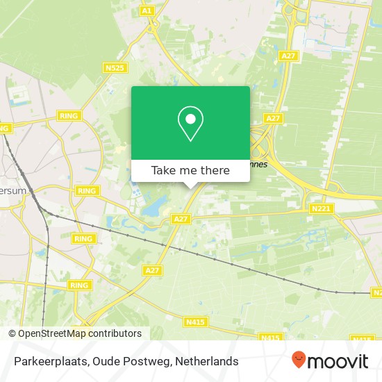 Parkeerplaats, Oude Postweg map