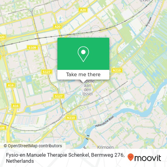 Fysio-en Manuele Therapie Schenkel, Bermweg 276 map