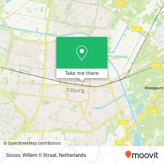 Sooss, Willem II Straat map