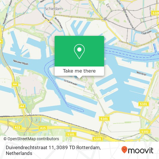 Duivendrechtstraat 11, 3089 TD Rotterdam map