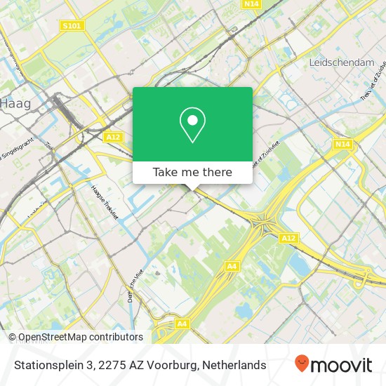 Stationsplein 3, 2275 AZ Voorburg Karte