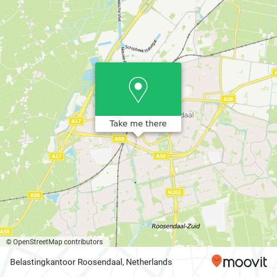 Belastingkantoor Roosendaal map