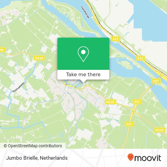 Jumbo Brielle, Thoelaverweg 1 Karte