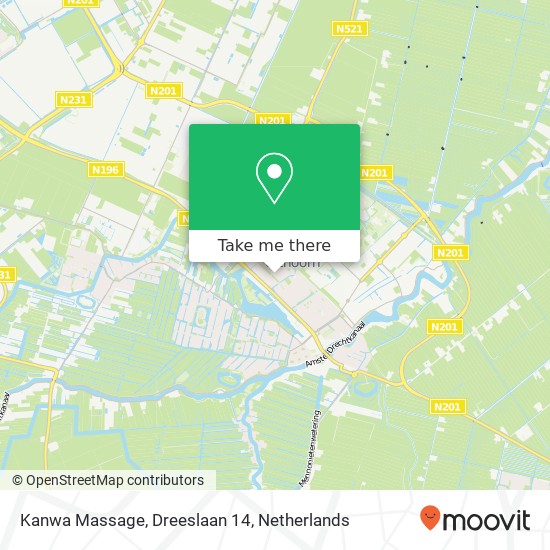 Kanwa Massage, Dreeslaan 14 map