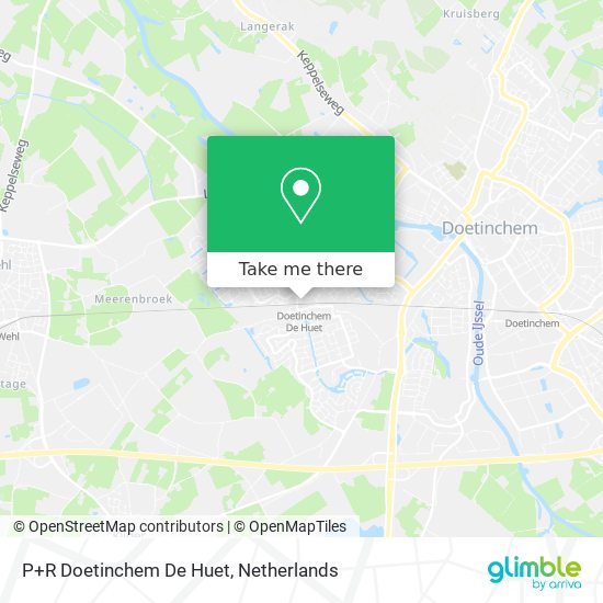 P+R Doetinchem De Huet map