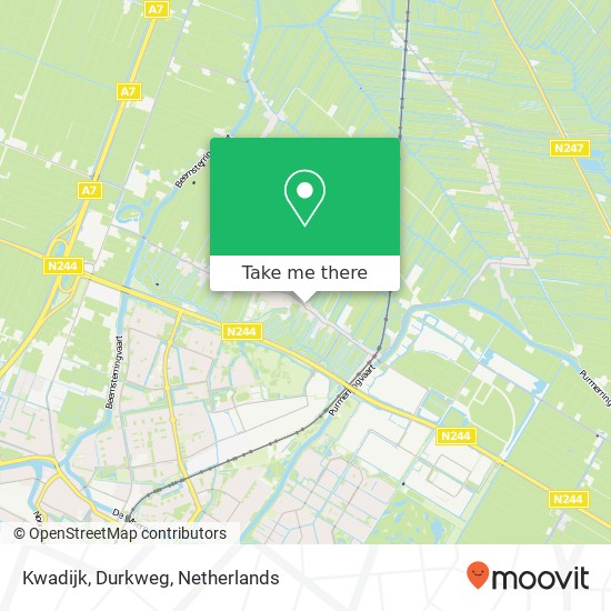 Kwadijk, Durkweg map