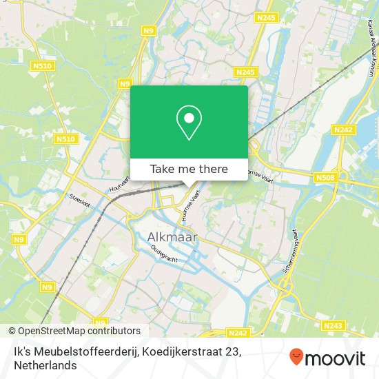 Ik's Meubelstoffeerderij, Koedijkerstraat 23 map