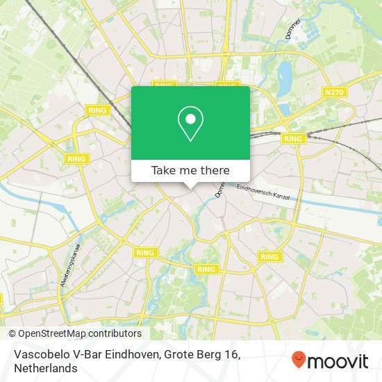 Vascobelo V-Bar Eindhoven, Grote Berg 16 map