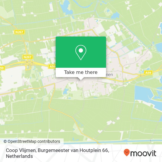 Coop Vlijmen, Burgemeester van Houtplein 66 map