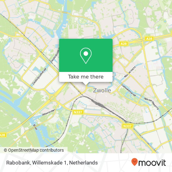 Rabobank, Willemskade 1 Karte