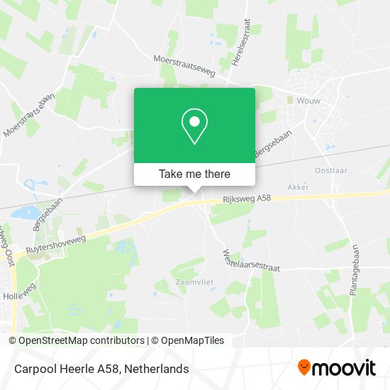 Carpool Heerle A58 map