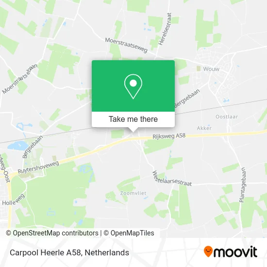 Carpool Heerle A58 map