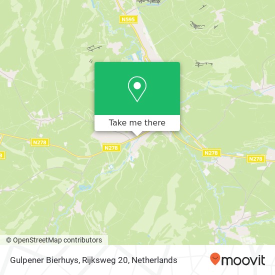 Gulpener Bierhuys, Rijksweg 20 map