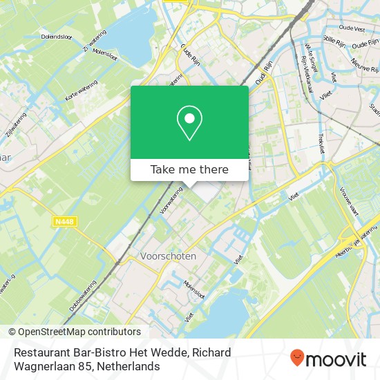 Restaurant Bar-Bistro Het Wedde, Richard Wagnerlaan 85 map