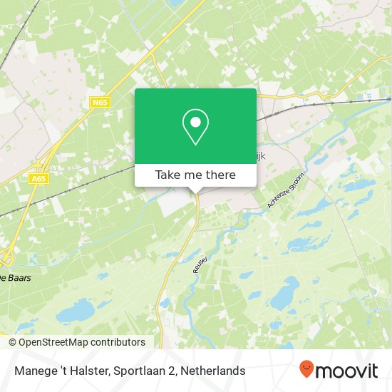 Manege 't Halster, Sportlaan 2 map