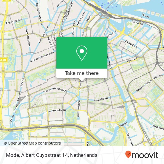 Mode, Albert Cuypstraat 14 map