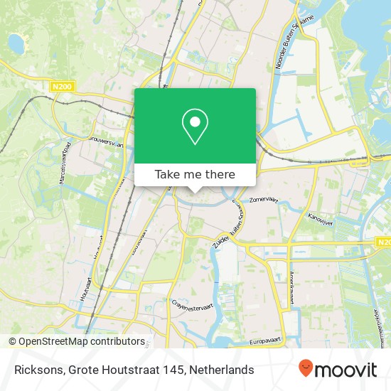 Ricksons, Grote Houtstraat 145 map