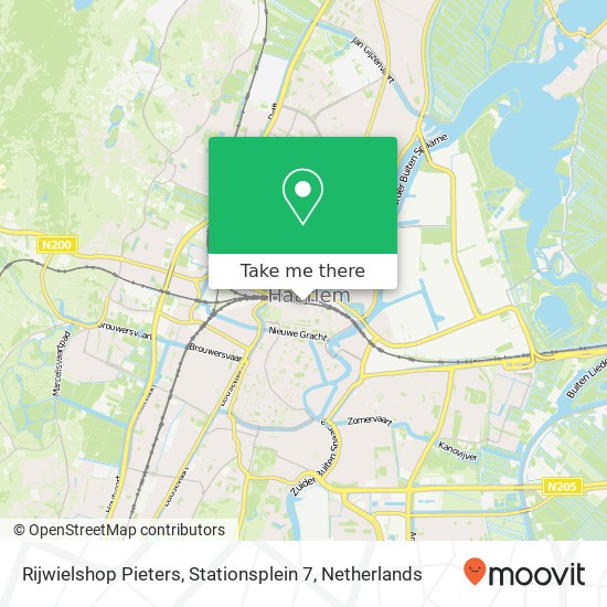 Rijwielshop Pieters, Stationsplein 7 map